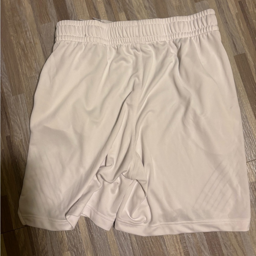 adidas White Athletic Shorts with Black Logo Detail - Picture 2 of 3